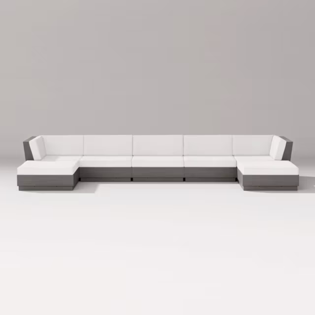 Polywood Elevate 7-Piece Double Chaise Outdoor Sectional Sofa