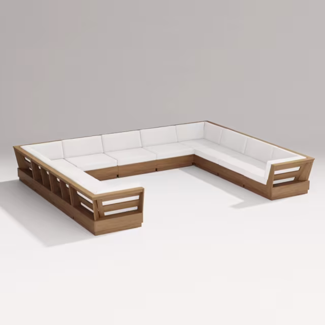 Polywood Elevate 11-Piece U-Shaped Outdoor Sectional Sofa