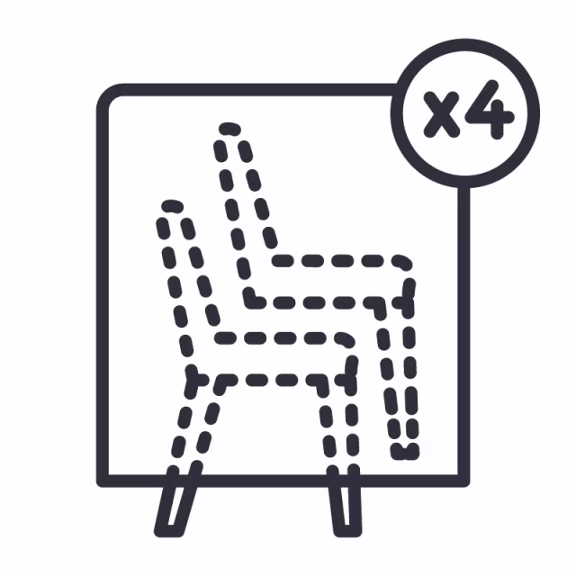 Gloster 180 Stacking Dining Armchair - Stack of 4 Protective Cover