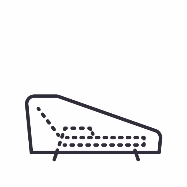 Gloster Grid Upholsterd Left Chill Chaise Outdoor Sectional Unit Protective Cover