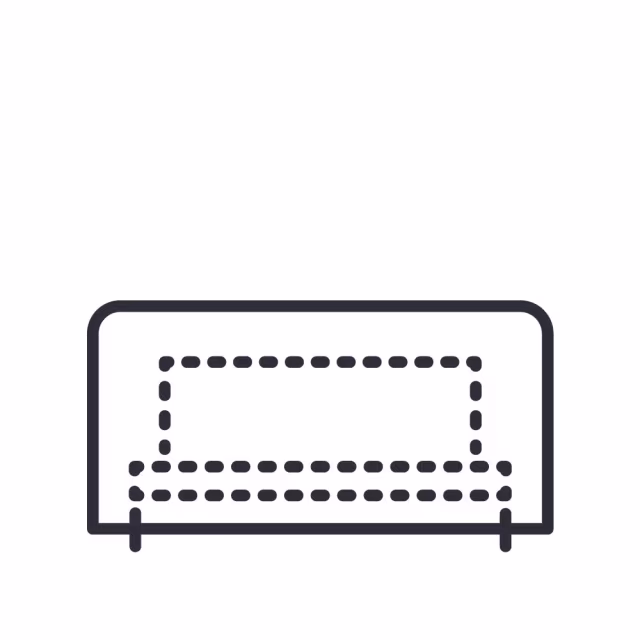 Gloster Maya Right End Outdoor Sectional Unit - 60" x 30" Protective Cover