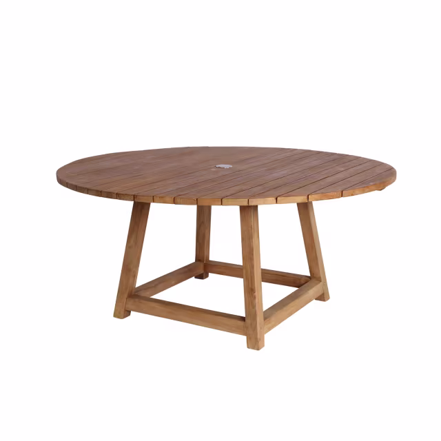 Sika Design Teak George 63" Round Dining Table