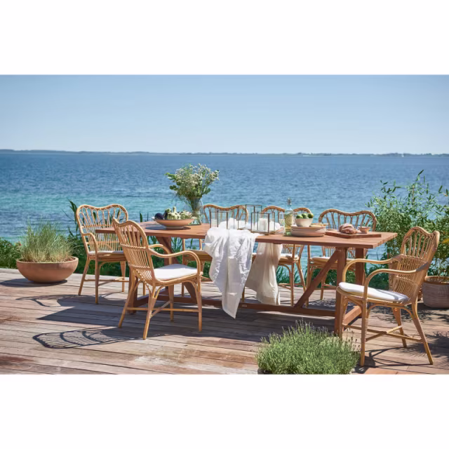 Sika Design Teak George 95" Rectangular Dining Table