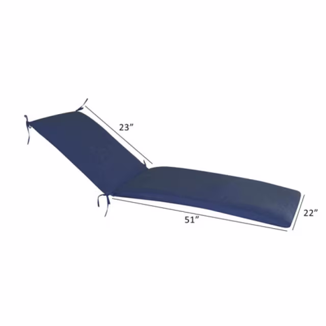 Classic Cushions Chaise Lounge Cushion with Knife Edge