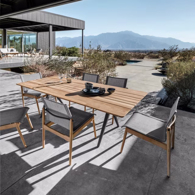 Gloster Split 110" Teak Rectangular Dining Table