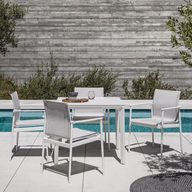 Gloster 180 Stacking Sling Dining Armchair