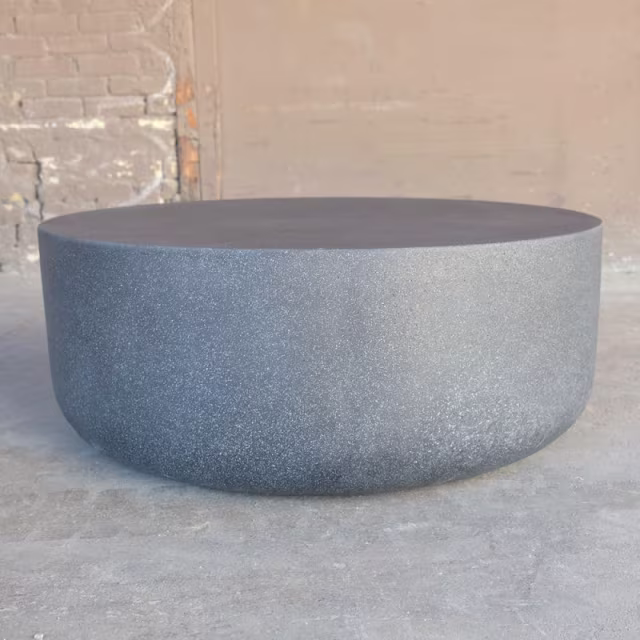 Zachary A. Design Millstone 36" x 14" Round Low Table
