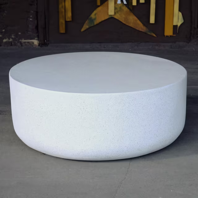 Zachary A. Design Millstone 48" x 18" Round Low Table