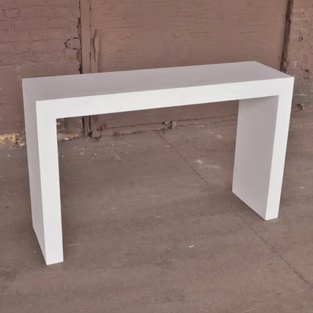 Zachary A. Design Lynne Tell 72" x 18" x 36" Rectangular Console Table