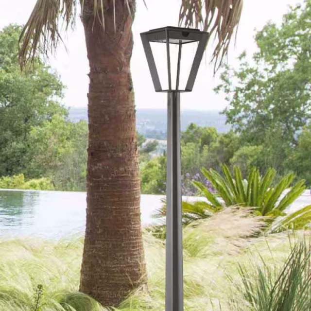 Les Jardins Metro 78" Solar LED Park Light