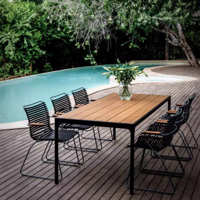 Houe Four 88" Rectangular Dining Table - Bamboo Top