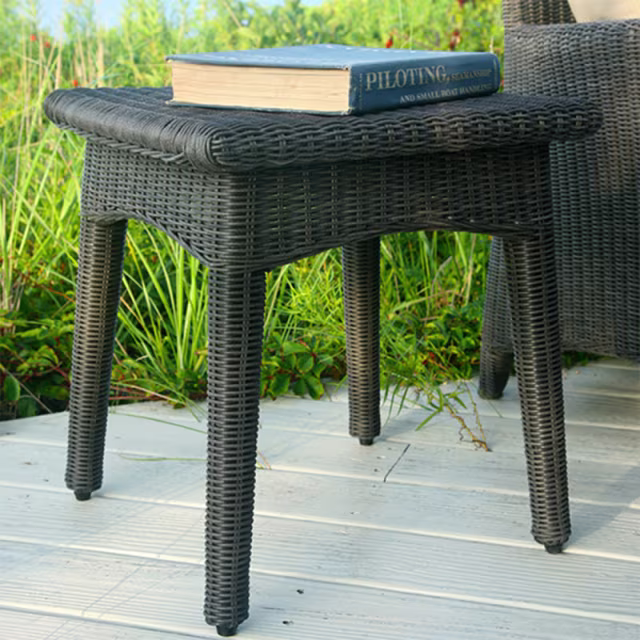 Kingsley Bate Culebra 19" Woven Square Side Table