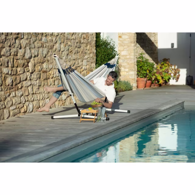 La Siesta Nautico Double Steel Outdoor Hammock Stand