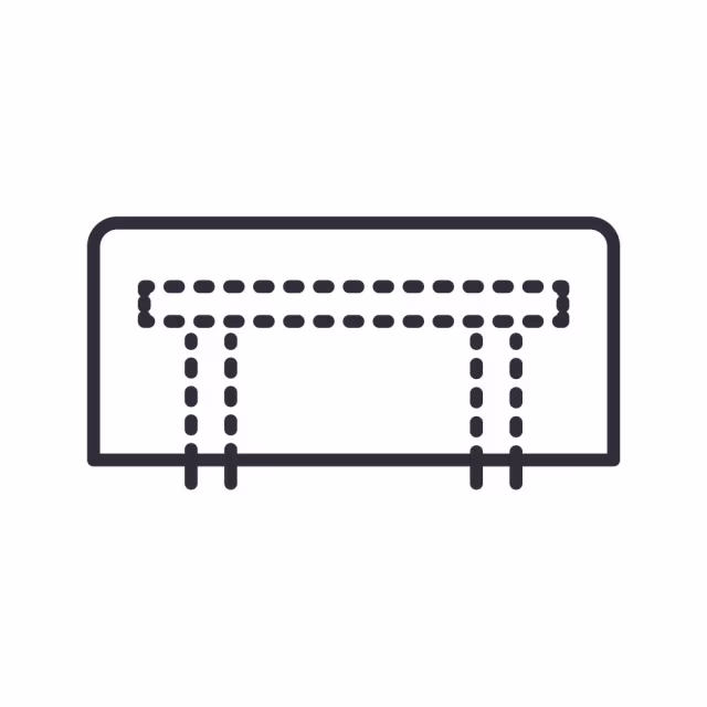 Kingsley Bate Wainscott 55" Rectangular Counter Table Protective Cover