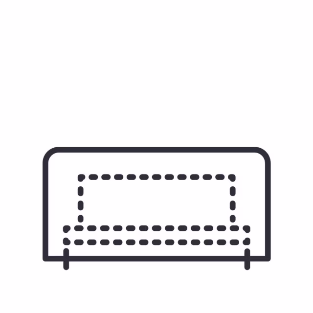 Kingsley Bate Azores Armless Settee Outdoor Sectional Unit Protective Cover