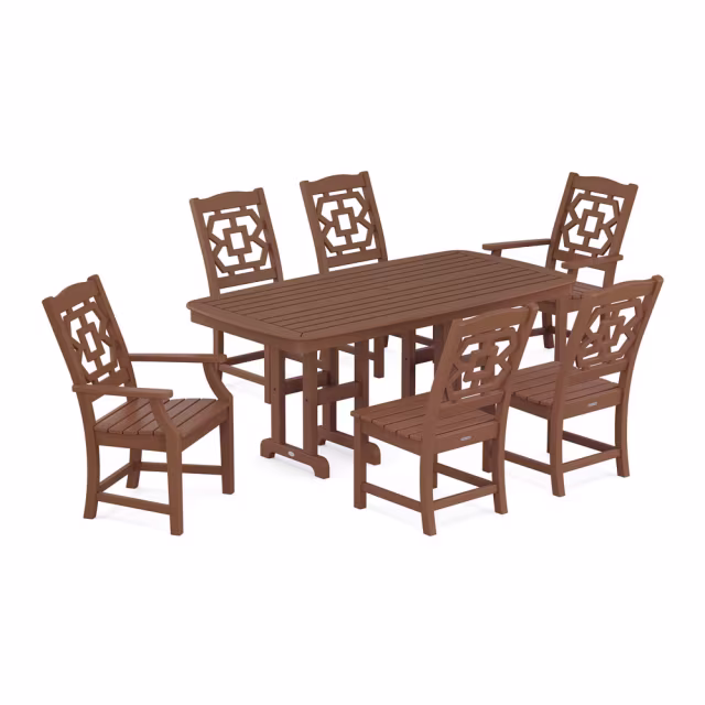 Polywood Chinoiserie 7-Piece Dining Set