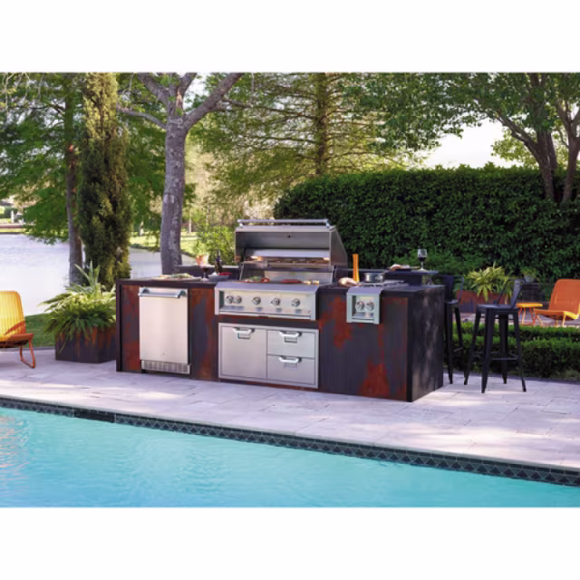 Hestan Aspire 42" Double Drawer and Storage Door Combo Outdoor Kitchen Cabinet