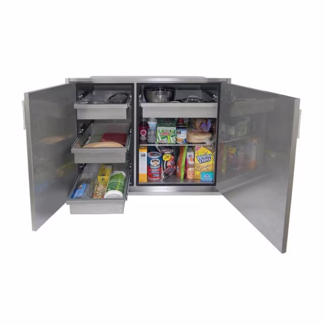 Alfresco Grills 42" High Profile Dry Storage Pantry Outdoor Kitchen Cabinet