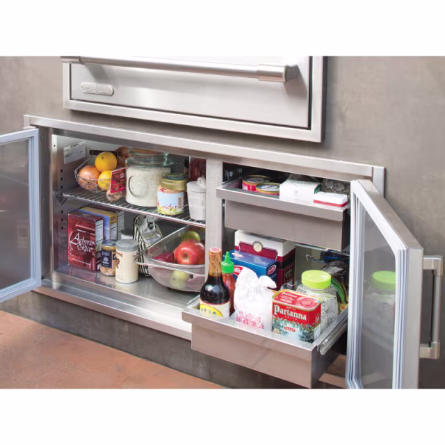 Alfresco Grills 36" Low Profile Dry Storage Pantry Outdoor Kitchen Cabinet