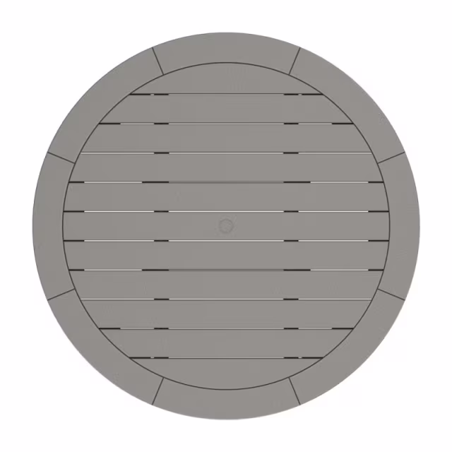 Polywood Nautical Trestle 48" Round Counter Table