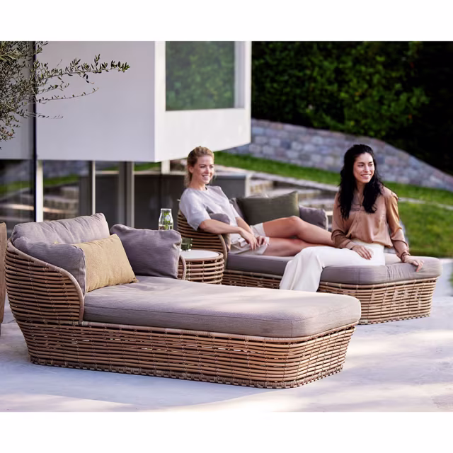 Cane-line Basket 3-Piece Daybed Outdoor Lounging Set