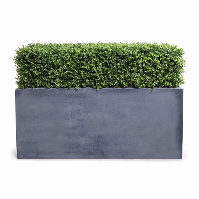 Enduraleaf 32" x 45" Faux Boxwood Hedge in Planter