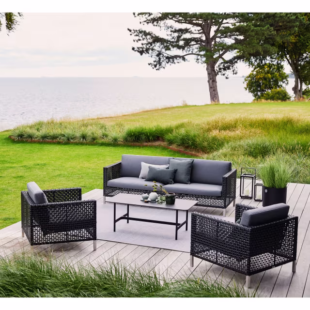 Cane-line Twist/Connect 4-Piece Conversational Outdoor Lounging Set