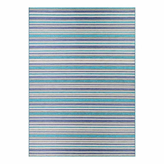 Couristan Cape Brockton Cobalt/Teal Indoor/Outdoor Rug