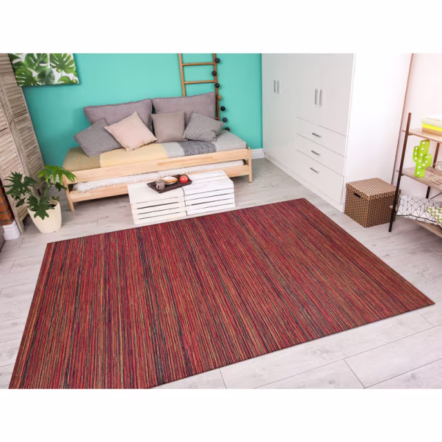 Couristan Cape Hinsdale Crimson/Multi Indoor/Outdoor Rug