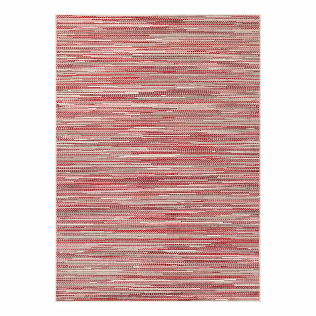 Couristan Monaco Alassio Sand/Maroon/Salmon Indoor/Outdoor Rug