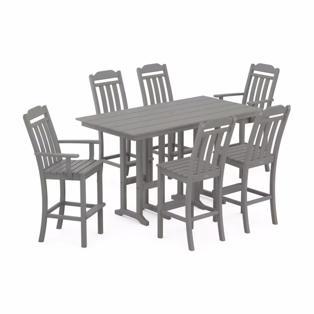 Polywood Cottage 7-Piece Farmhouse Bar Set