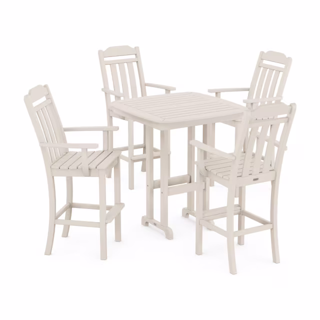 Polywood Cottage 5-Piece Bar Set
