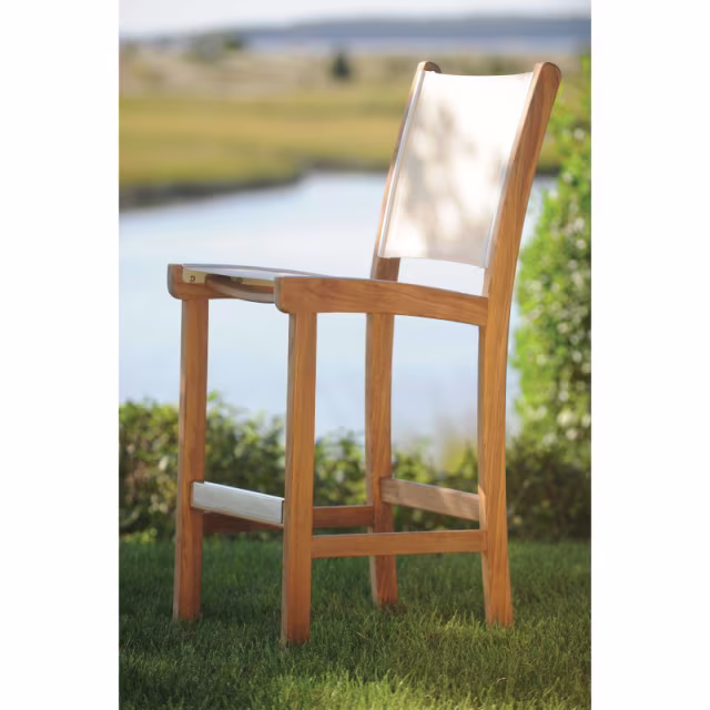 Kingsley Bate Essex/St. Tropez 3-Piece Round Bar Patio Dining Set