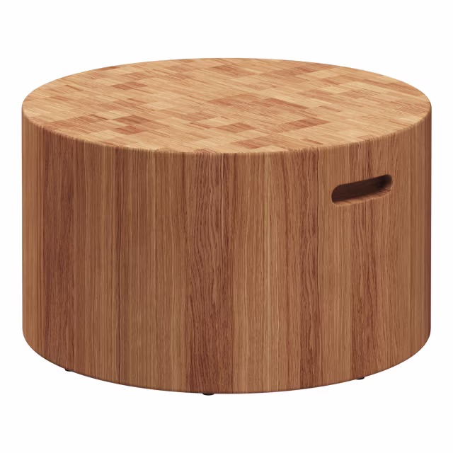 Gloster Deco Block 25" Teak Round Coffee Table