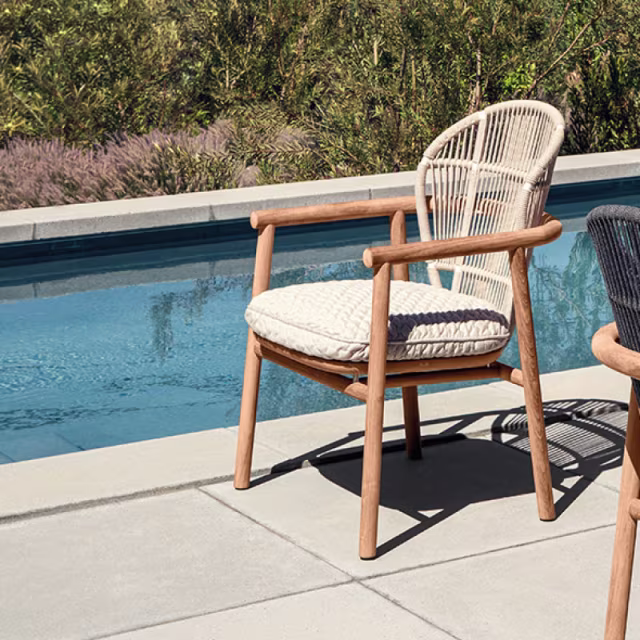 Gloster Fern Teak Dining Armchair
