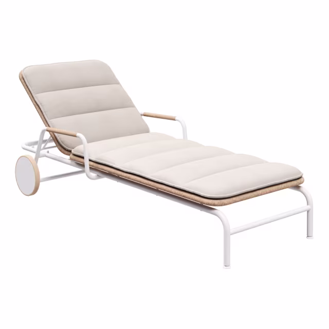 Gloster Fresco Aluminum Chaise Lounge