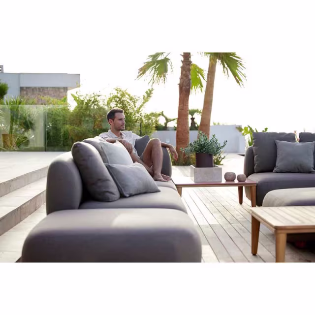 Cane-line Capture Upholstered 2-Seater Sofa Outdoor Sectional Unit