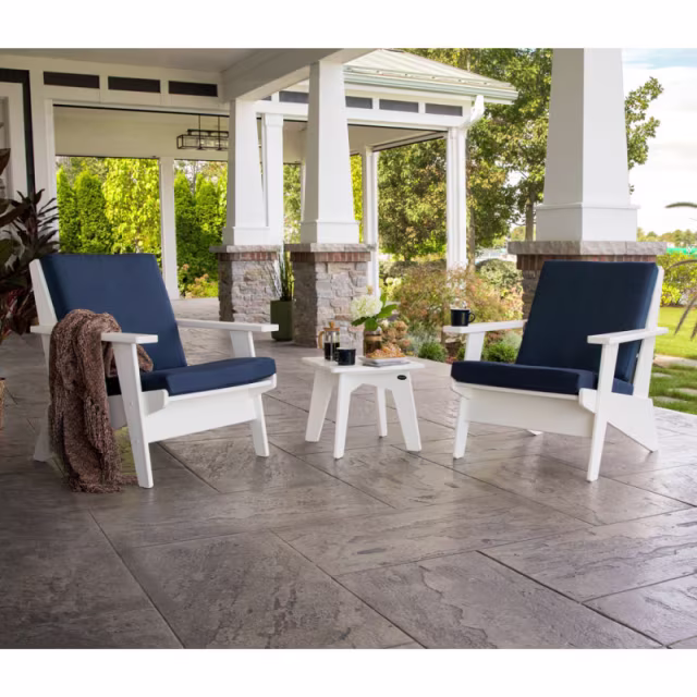 Polywood Riviera Modern Lounge 3-Piece Set