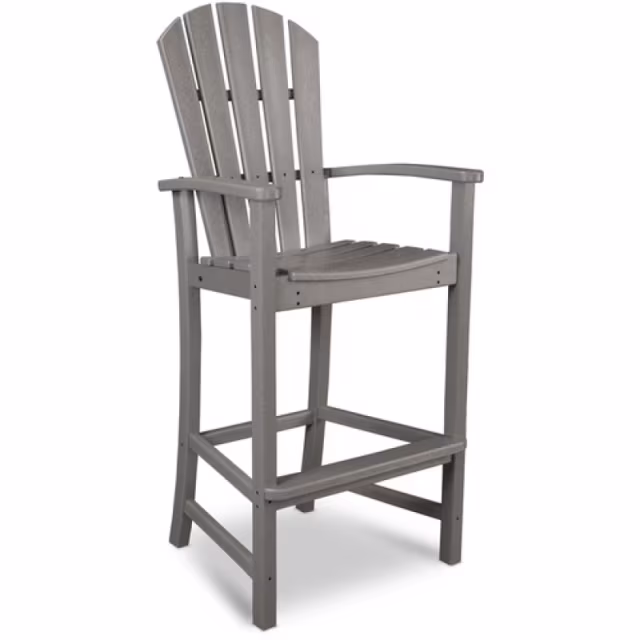 Polywood Palm Coast 5-Piece Round Farmhouse Bar Set