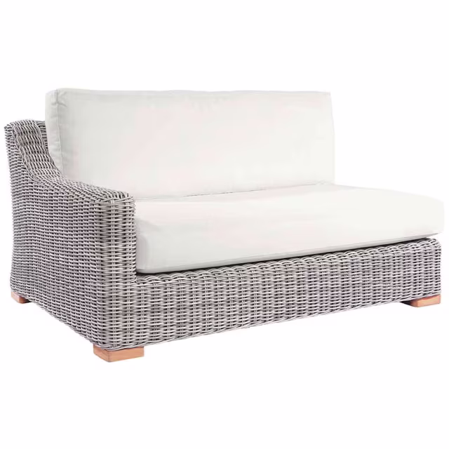 Kingsley Bate Tortola Woven Left Arm Settee Outdoor Sectional Unit
