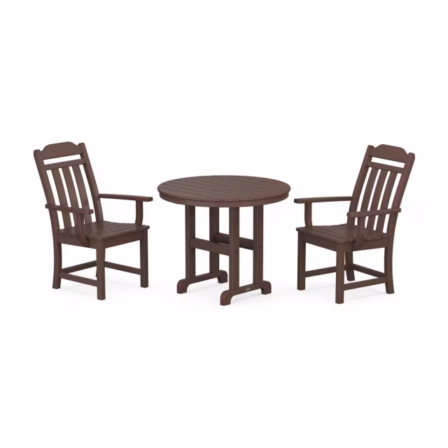 Polywood Cottage 3-Piece Farmhouse Dining Set