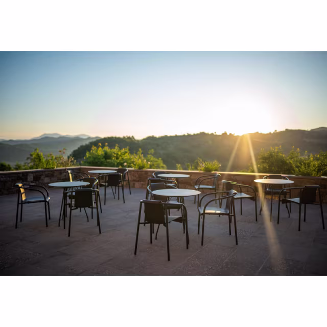 Houe Nami Stacking Recycled Polymer Dining Armchair