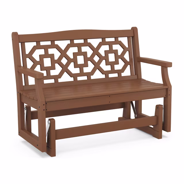 Polywood Chinoiserie 48” Glider Bench