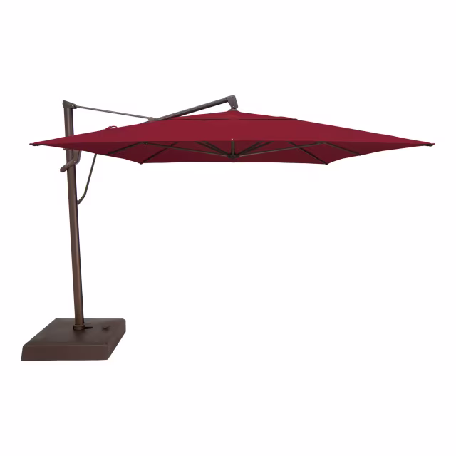 Treasure Garden AKZ PLUS 10' x 13' Rectangular Aluminum Cantilever Patio Umbrella - Quick Ship
