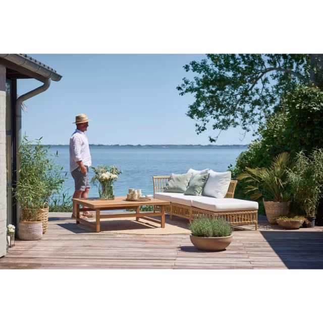 Sika Design Teak Julian 47" Square Coffee Table