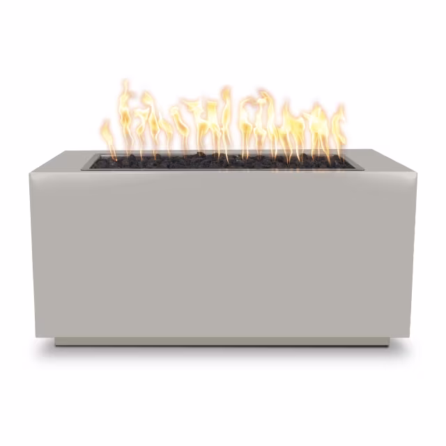 The Outdoor Plus Pismo 72" Rectangular Steel Gas Fire Pit w/ Hidden Tank