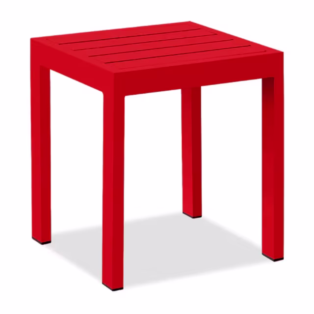 Kannoa Saint Barts 16" Aluminum Square Side Table