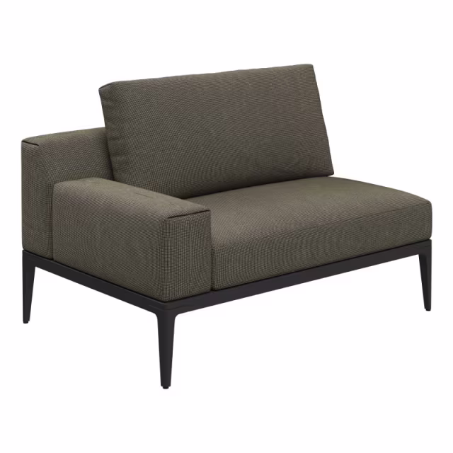 Gloster Grid Dining Sofa with Arms Protective Cover