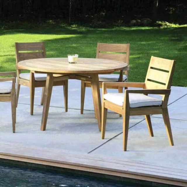 Kingsley Bate Algarve Dining Armchair Replacement Cushion