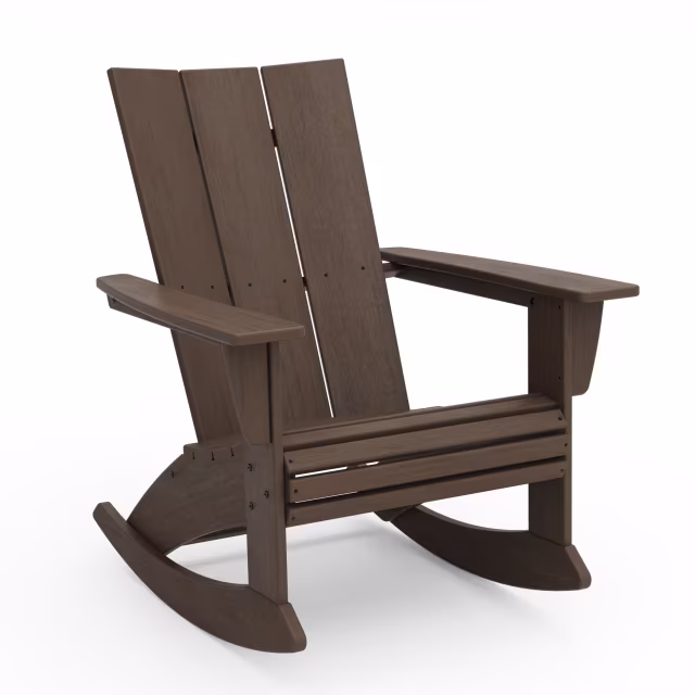 Polywood Modern Curveback Adirondack Rocking Chair